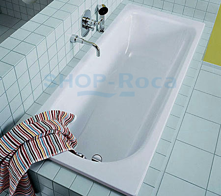 Фото: Чугунная ванна 170х70 Roca Continental 212901001 Roca в каталоге