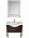 Комплект мебели 105 см Roca America Evolution L дуб темный шоколад